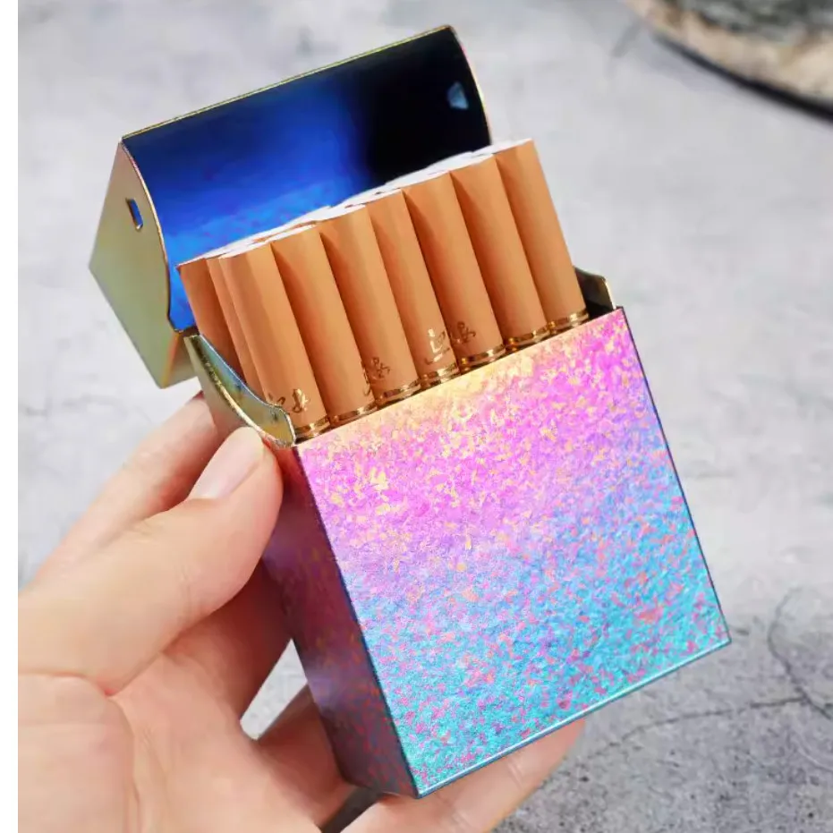 

Чехол для сигарет из чистого титана, ультралегкий, портативный, противоударный, металлический, аксессуар для курения