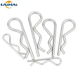 5/10pcs M1 M1.2 M1.6 M1.8 M2 M2.5 M3 M3.5 M4 Steel R Type Spring Cotter Pin Wave Shape Split Clip Clamp Hair Tractor Pin for Car