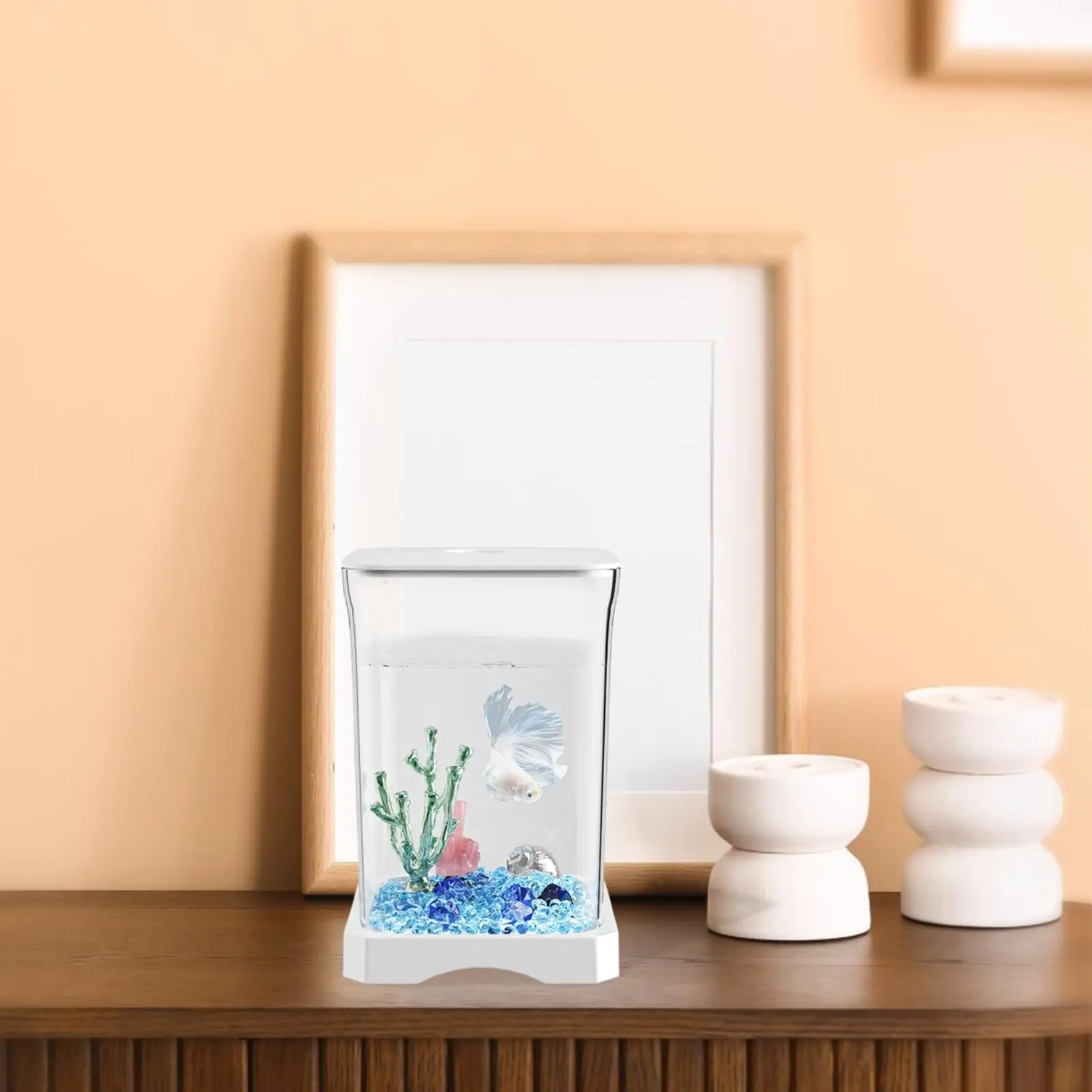 Fish Tank Breeding Tank Stackable Multipurpose for Tabletop Home Living Room