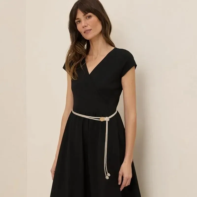 Versatile for Dress Shirt Top Thin Rope Belt Stylish Women's Adjustable Imitation Leather Waistband Belt Imitation Leather Belt