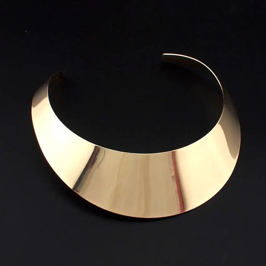 T Show Big Collar Choker Naszyjnik dla kobiet Moda Szeroki stop Geometryczne naszyjniki Maxi Biżuteria