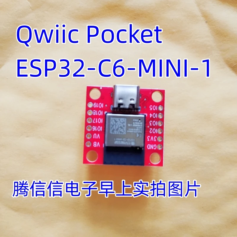 

DEV-22925 SparkFun Qwiic Pocket Development ESP32-C6-MINI-1