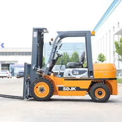 Customized Diesel forklift four-wheel drive flexible operation warehouse handling and unloading of 3 ton and 5 ton forklifts