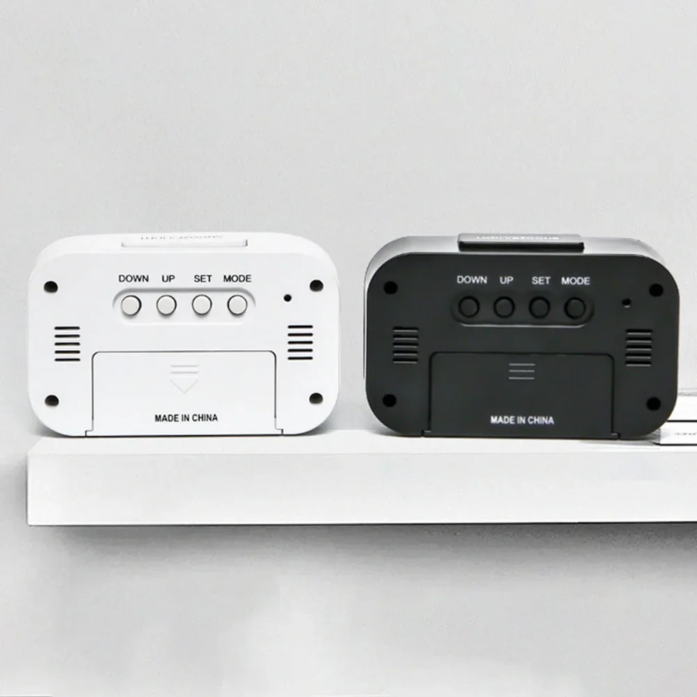 Alarm Clock Digital Alarm Clock Desktop Decor For Home/Office 9*2.5*5.5 Cm Color Options Multifunctional Clock