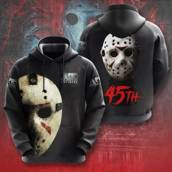 Viernes 13 Jason Voorhees sudaderas con capucha gráficas con estampado 3d hombres mujeres moda Halloween Sudadera con capucha abrigo mujeres sudaderas ropa