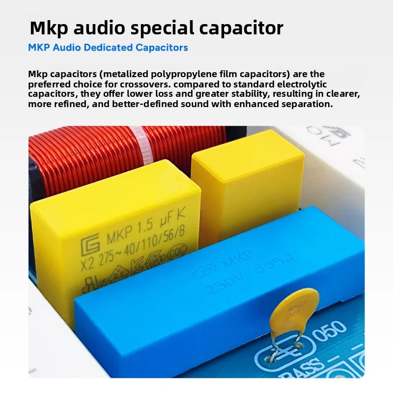 MW Audio 2 Stück 400W 2-Wege Hochleistungs-Lautsprecher-Frequenzweiche, Frequenzteiler für Klangverbesserung – Detail 7