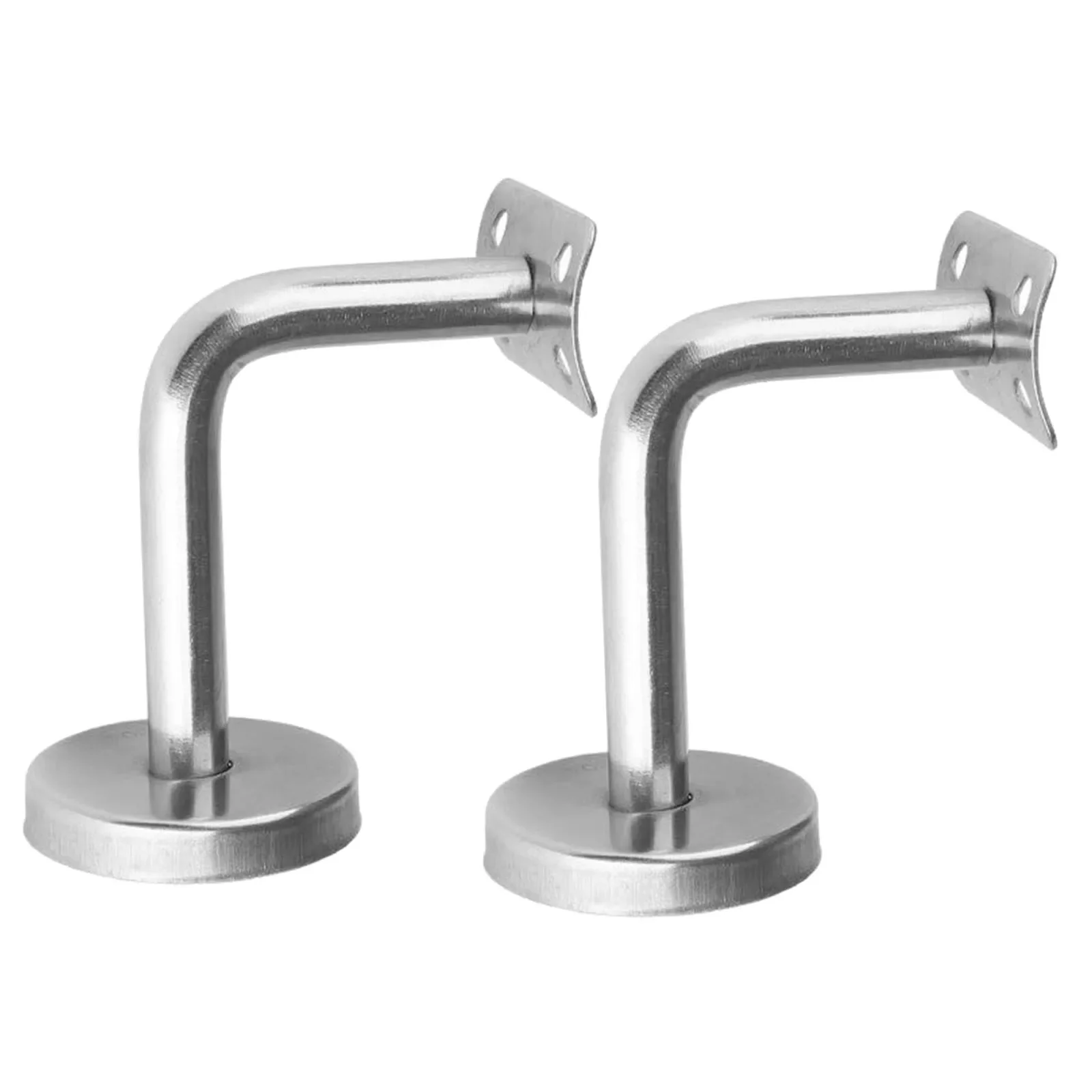2pcs Stair Handrail Brackets Stainless Steel Wall Mount Support Ladder Wall Handrail Brackets For Stairs Railing Stairway Access