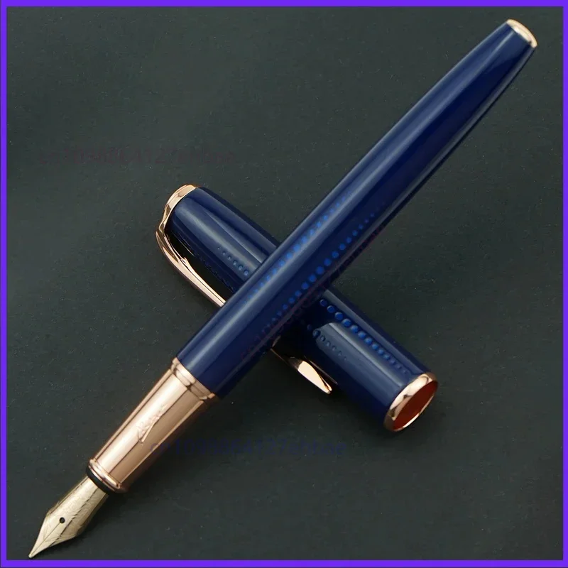 For Picasso 916 Blue Metal Fountain Pen Iridium Medium Nib with Beautiful Blue Points Office Business School Gift Ink Pen