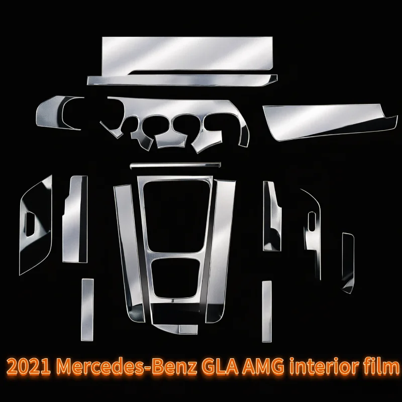 For 2021 Mercedes-Benz GLA AMG interior film center console film navigation screen film TPU protective film