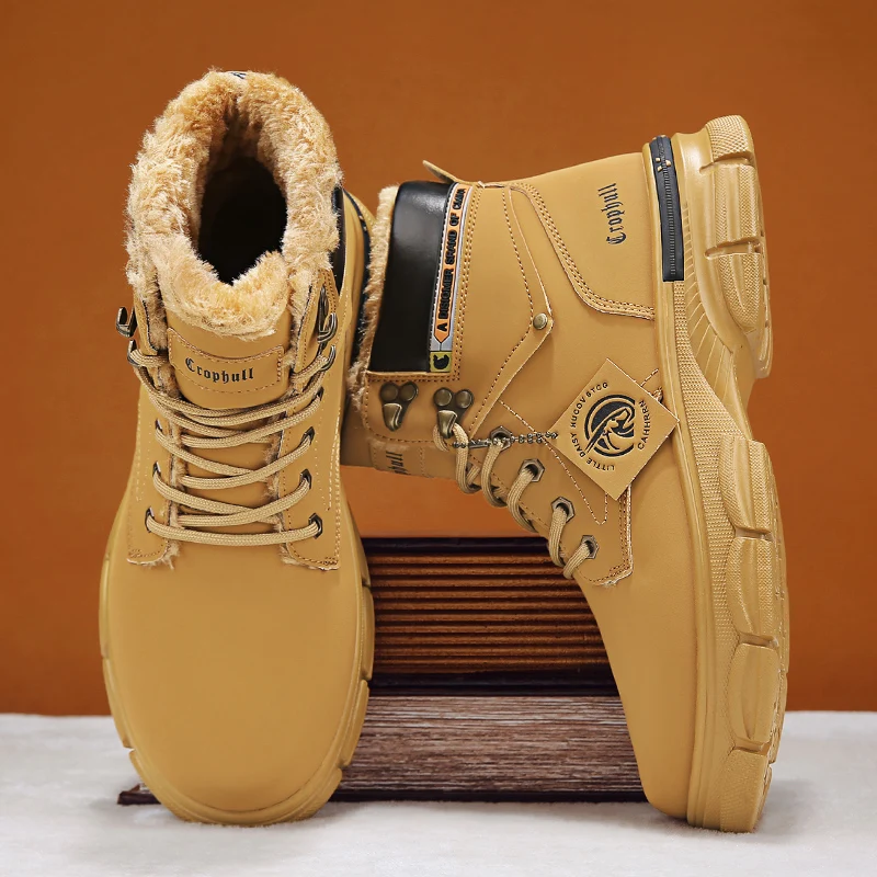 الرجال أحذية من الجلد عالية أعلى الأحذية موضة دراجة نارية حذاء من الجلد الرجال الشتاء أحذية أحذية رجالي الدانتيل متابعة بوتاس Hombre الشتاء Hot البيع #5