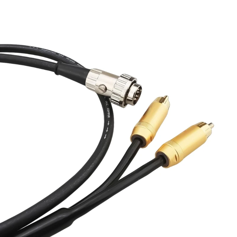 Upgrades 5Pin DIN Male to Double Male Sound Adapter Cable, High Fidelitys Sound for Stereo Systems,50cm/100cm/150cm