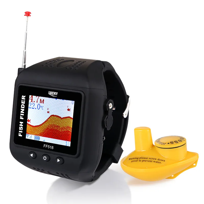 watch type fish finder wireless sonar visual hd fishing detector intelligent waterproof fish shooter fishing gear