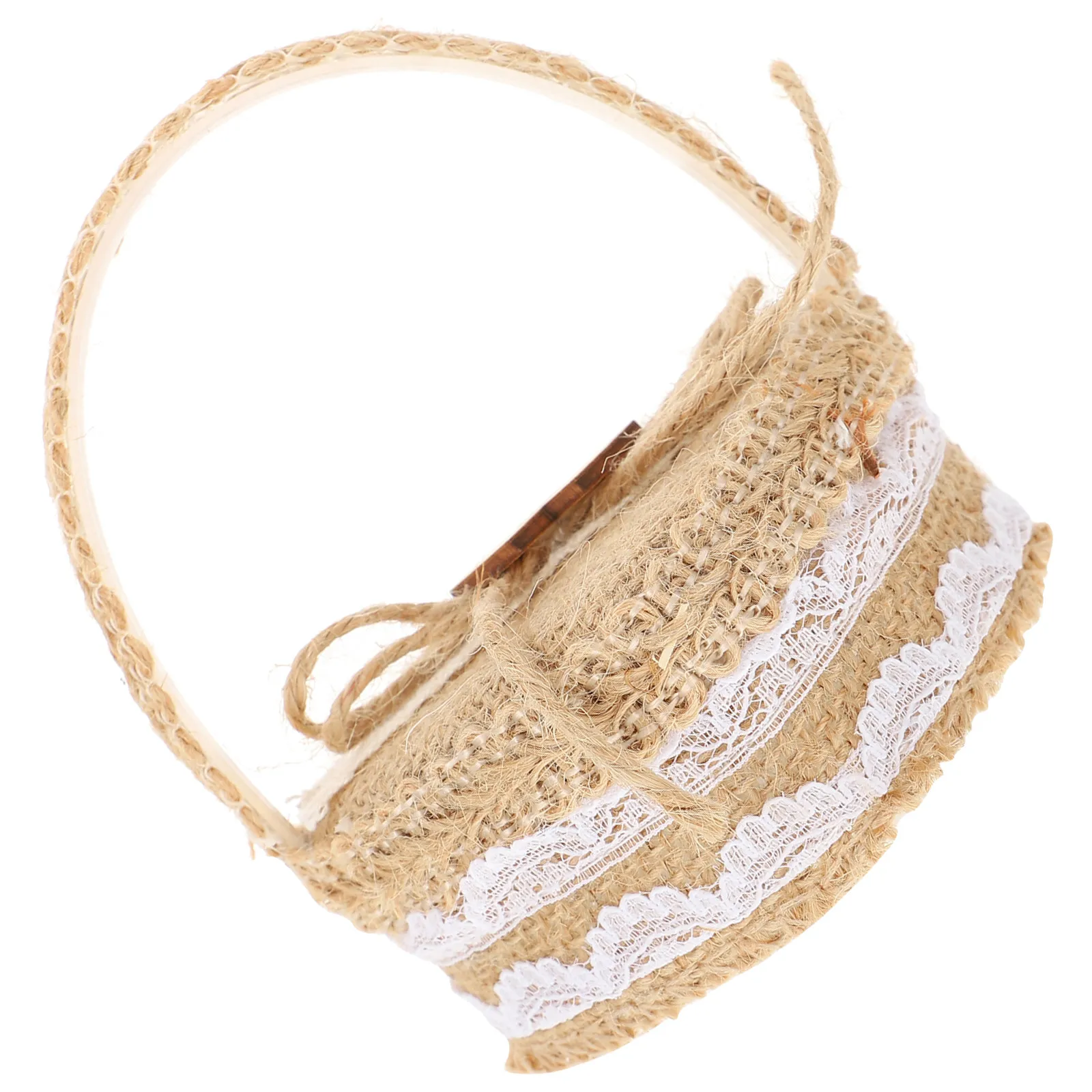 Ring Mini Basket Decoration Small Rustic Elegant Wedding Decorative Flower Cute Heart-Shaped
