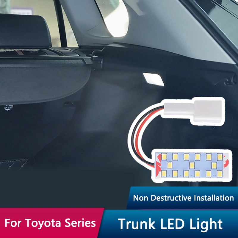 TAJIAN LED Car Trunk Luggage Light Luggage Compartment Lamps Fit For Toyota Camry 24 RAV4 Sienna Granvia Frontlander Cross 23-24