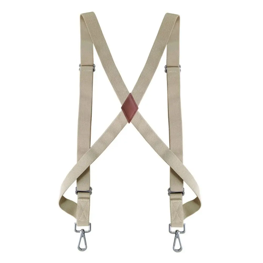 Simple Retro Suspenders for Men British Style Metal Clip Leather Suspenders 2.5cm Suit Accessories Suspender Clip Suit