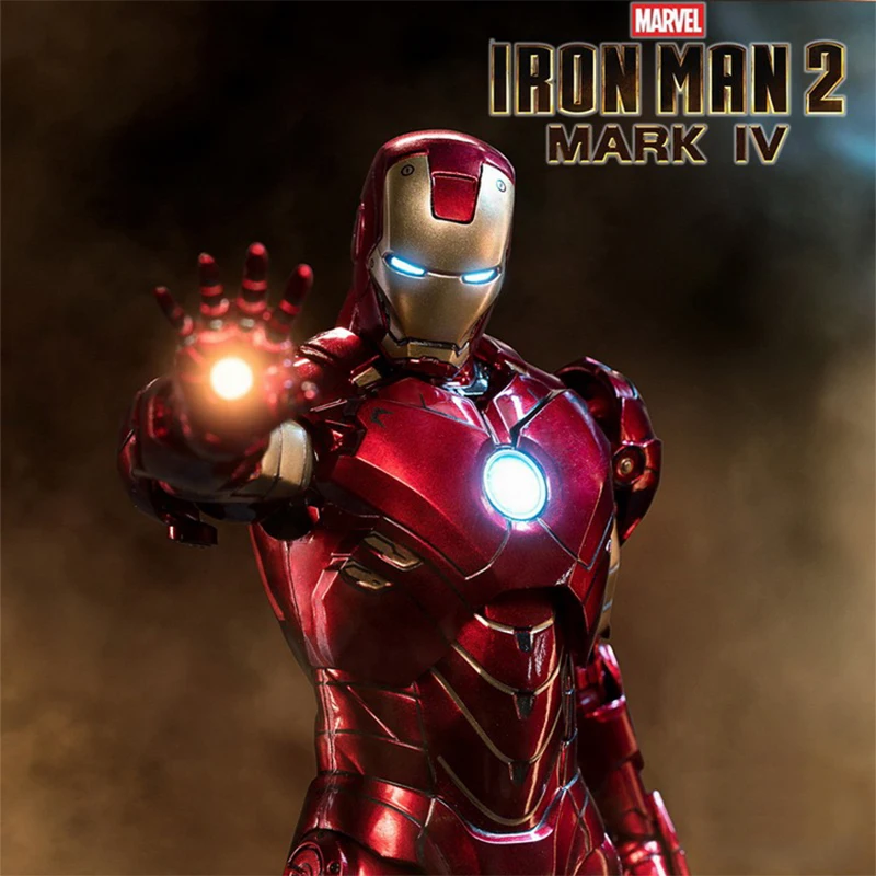 ZD Toys Iron Man MK4 Model 7inches Action Figures Tony Stark Iron Man 1/10 Avengers Genuinely Collect Model Ornaments Boy Gifts