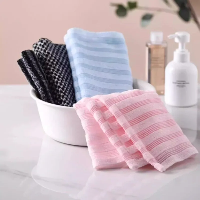 Rubbing Washcloth Nylon Exfoliating Back Wash Cloth Body Scrub Towel Shower Sponge Bathroom Accessories