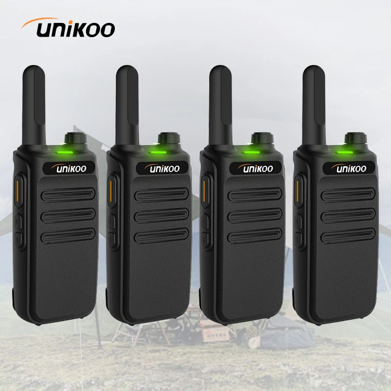 

Unikoo UK232 4PCS PMR FRS Portable Handheld Walkie Talkie Type-C Licence-free NOAA Portable Two Way Ham Radio for Hunting