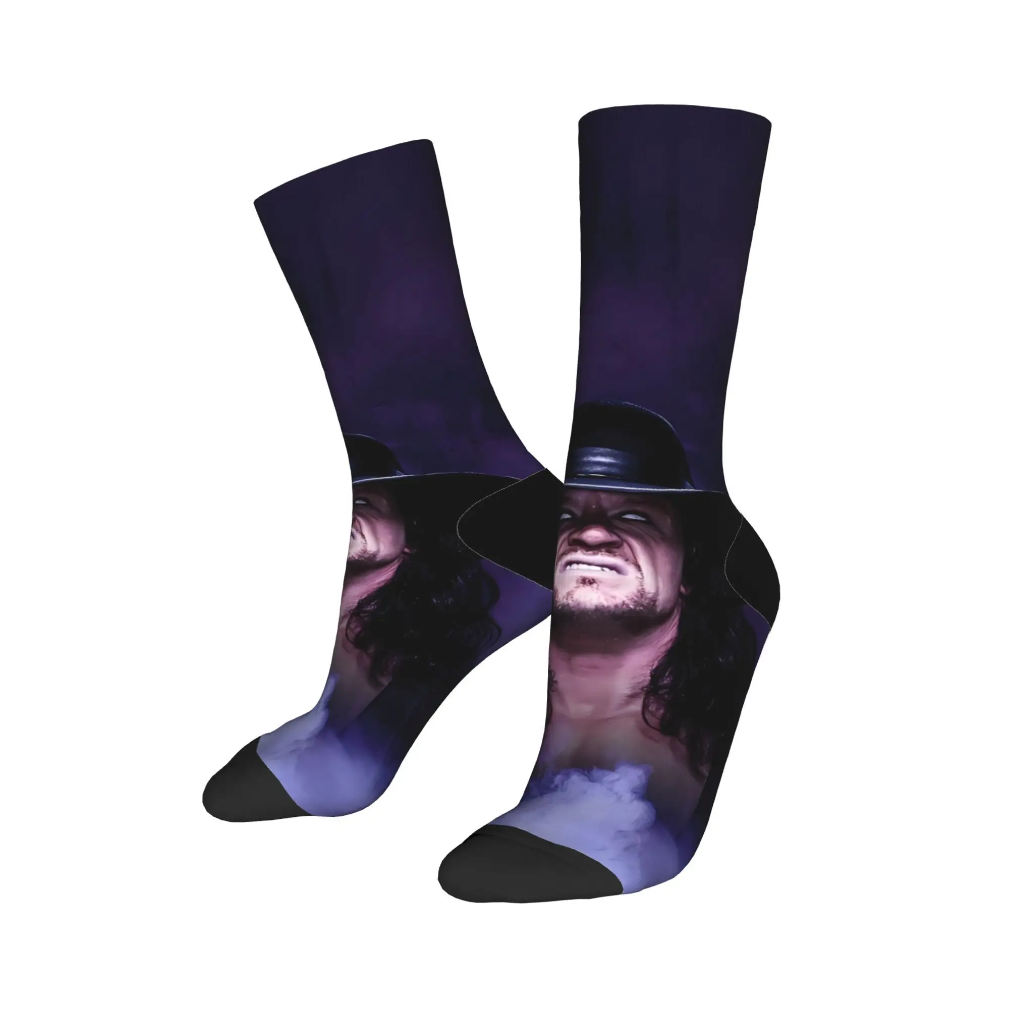 The Undertaker Wrestling Socks  Casual Stockings Men's Medium Soft Cycling Socks Winter Design Non-Slip Socks
