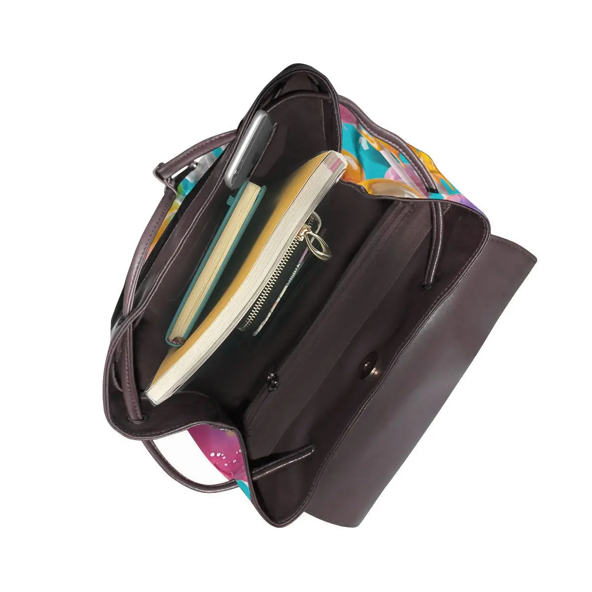 초현실적 드리핑 페이스 3D 패턴 새로운 핫 여성 백팩 디자이너 고품질 가죽 심플 패션 대용량 백팩