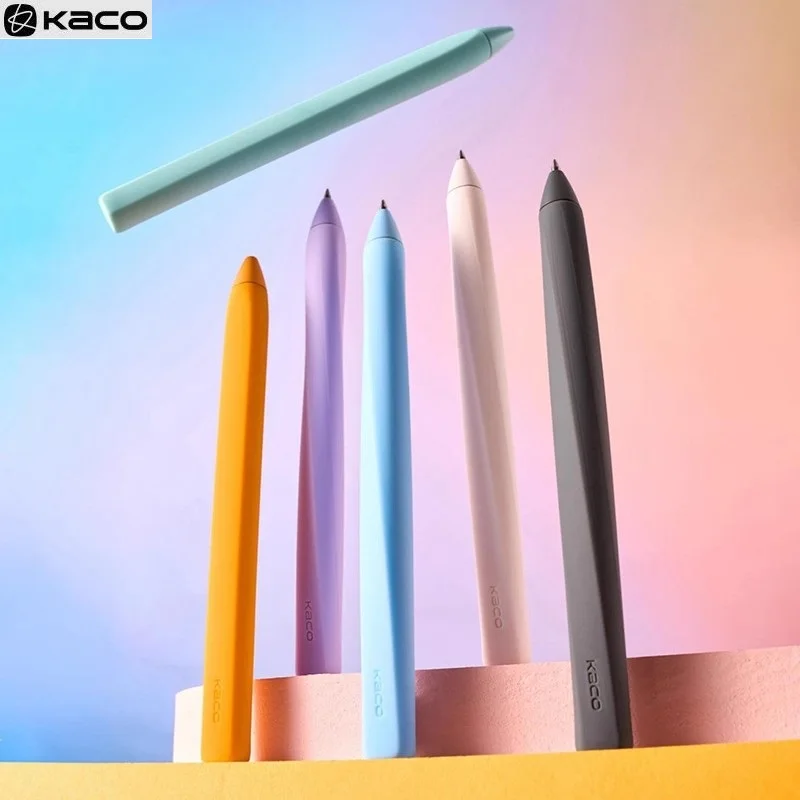 

KACO TWIST Fidget Decompression Gel Pen Fun Stationey 0.5 Black Ink Twisted Out Core Made Silicone Material to Prevent Falling