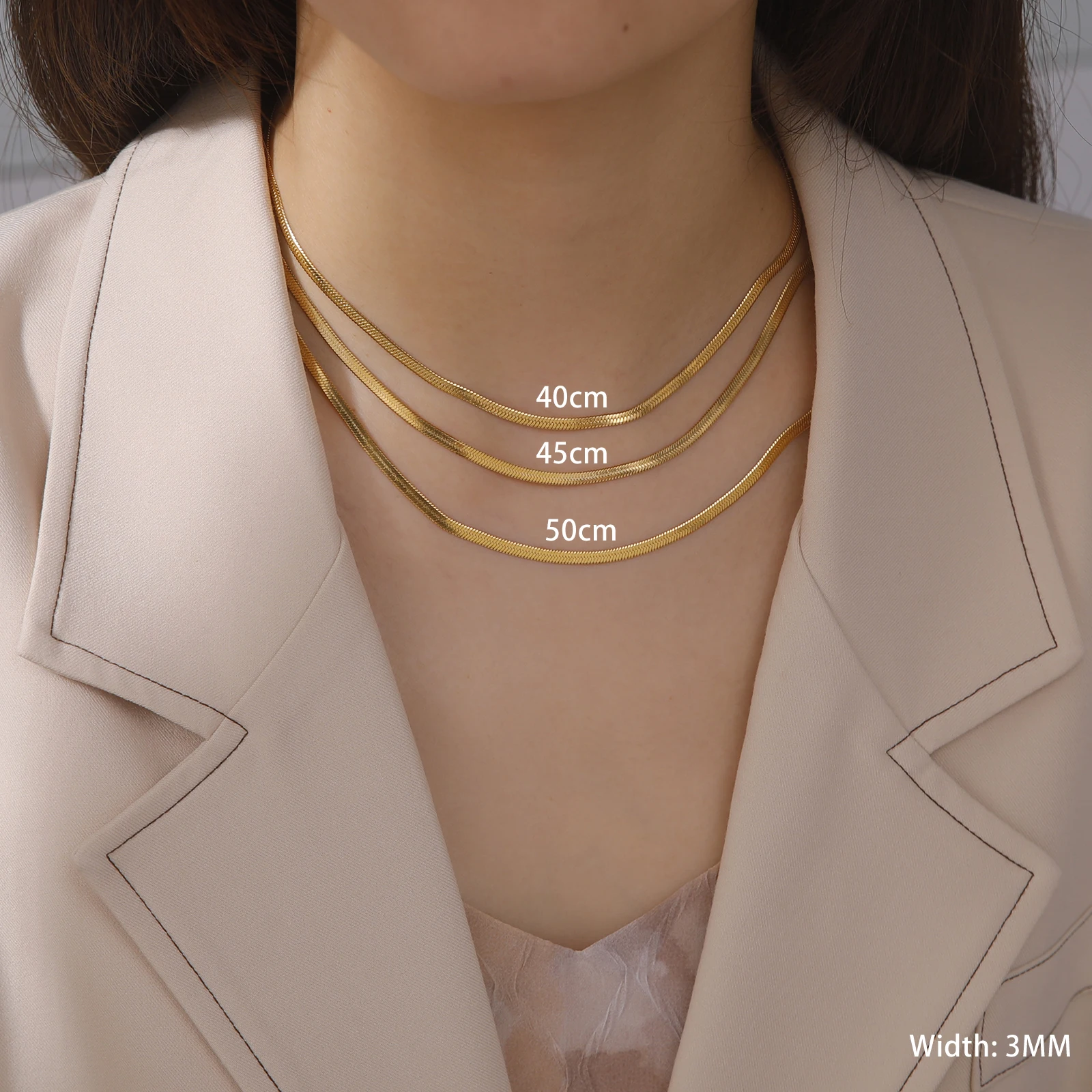 Skyrim-collar de cadena de serpiente de acero inoxidable para hombre y mujer, Gargantilla de espiga de Color dorado, cadenas para el cuello, joyería