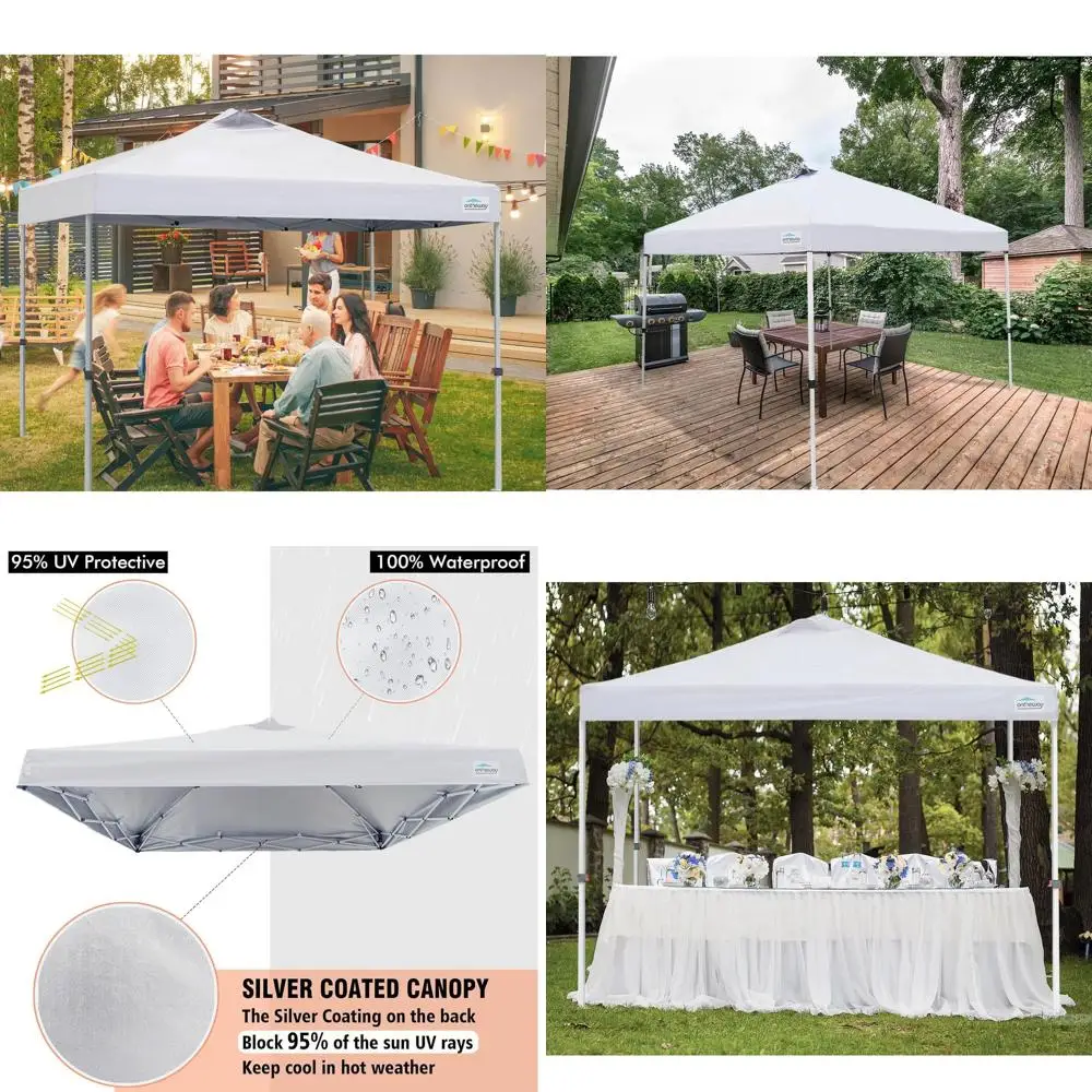 

10x10 White Pop-Up Canopy with Air Vent - Replacement Top Cover
