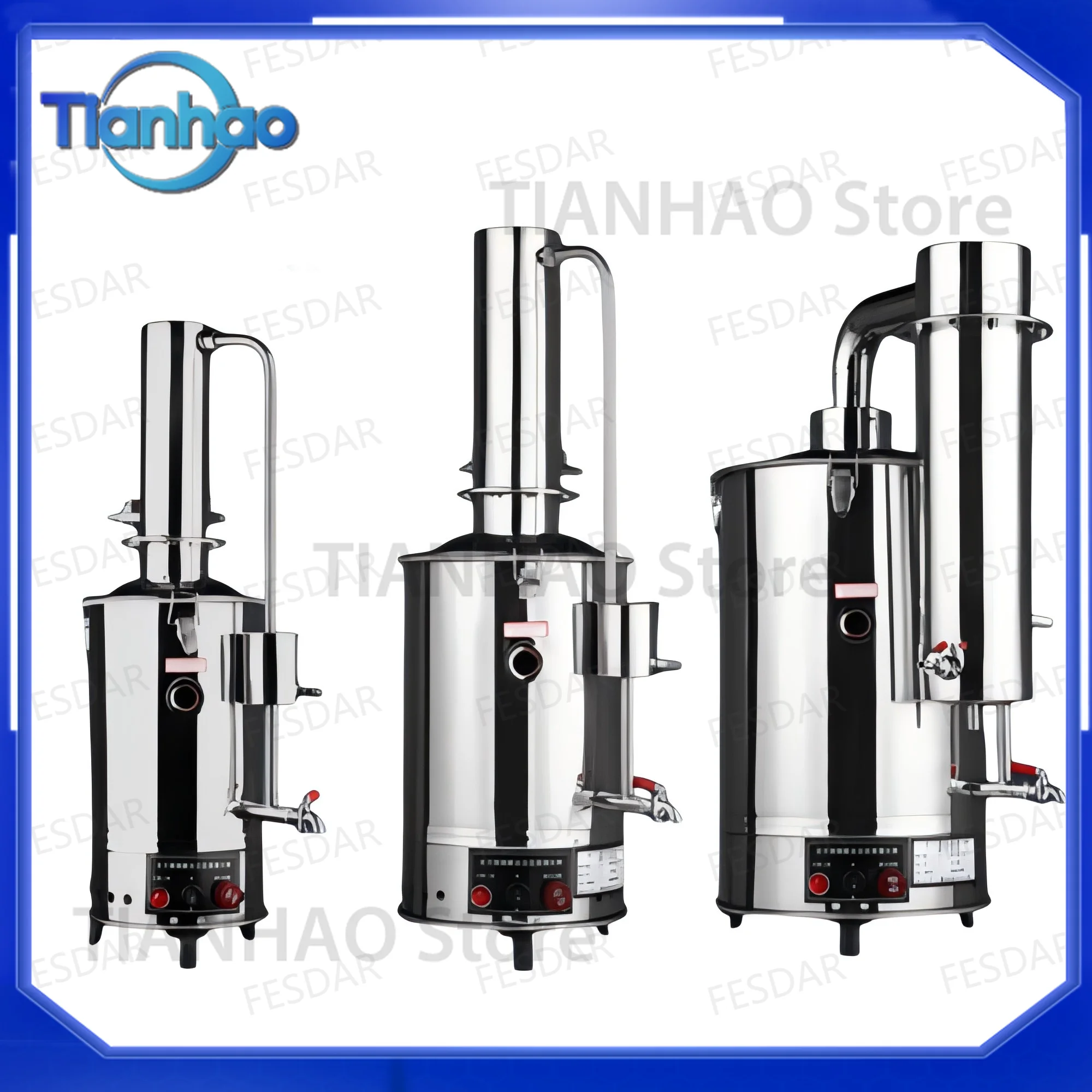 Stainless Steel Water Distiller for Laboratory Use Water Distilling Apparatus for Pure Water Production