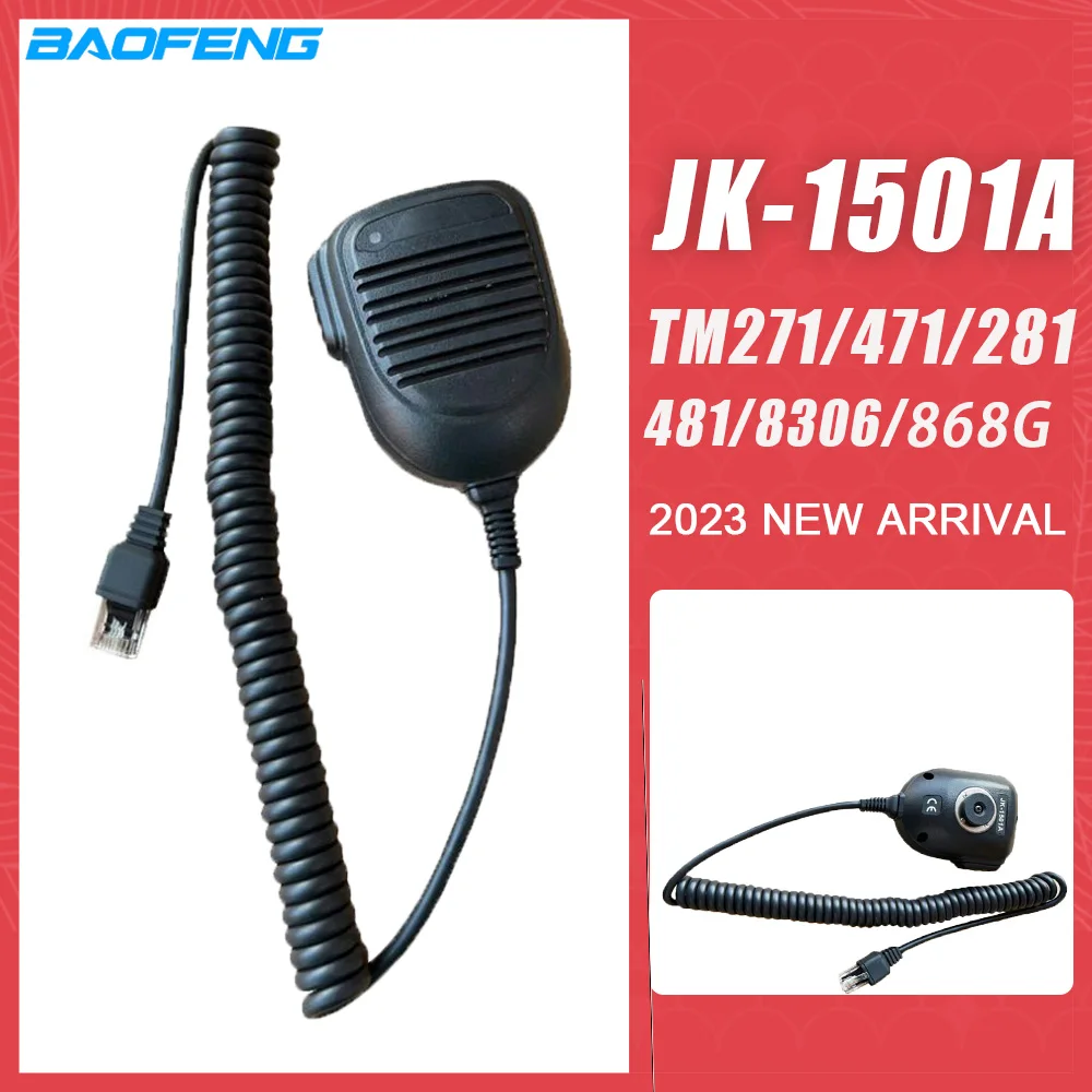 Car-Station JK-1501A Earphone Microphone Headset Walkie Talkie Microphone Accessories TM271/471/281/481/8306 Two Way CB Radio