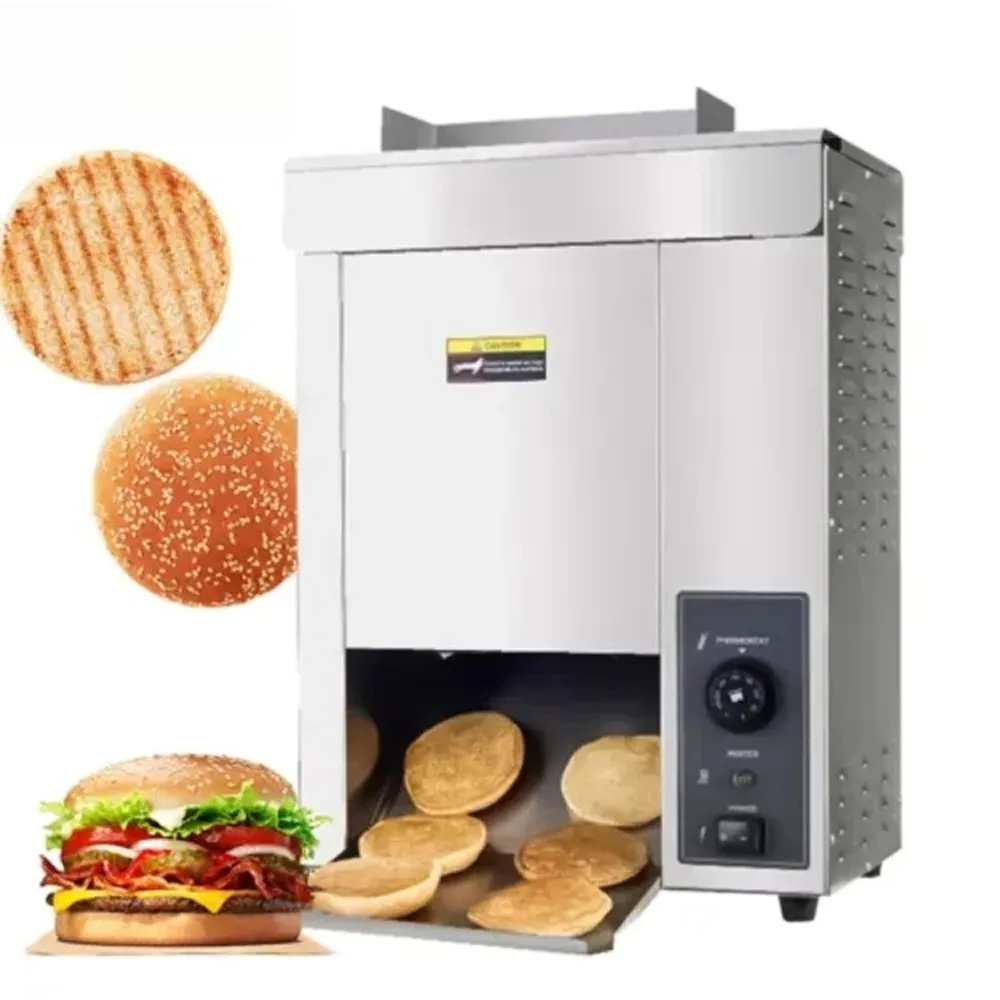 

Conveyor Bun Toaster Adjustable Temperature Control Kitchen Bread Toaster for Catering Service Use