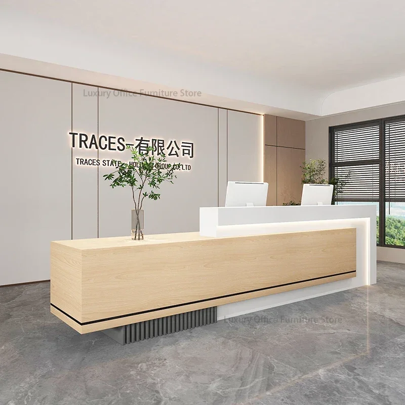 

Italian Style Beauty Salon Reception Desks Luxury Modern Clothing Store Reception Desks Designer Office Furniture Receptie