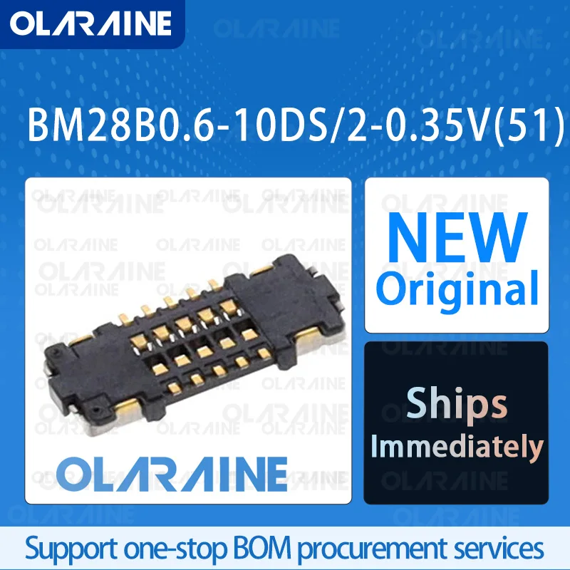 

50/200/500Pcs BM28B0.6-10DS/2-0.35V(51) 100% brand new and original IC chip Mezzanine connectors 12 Position 5 A