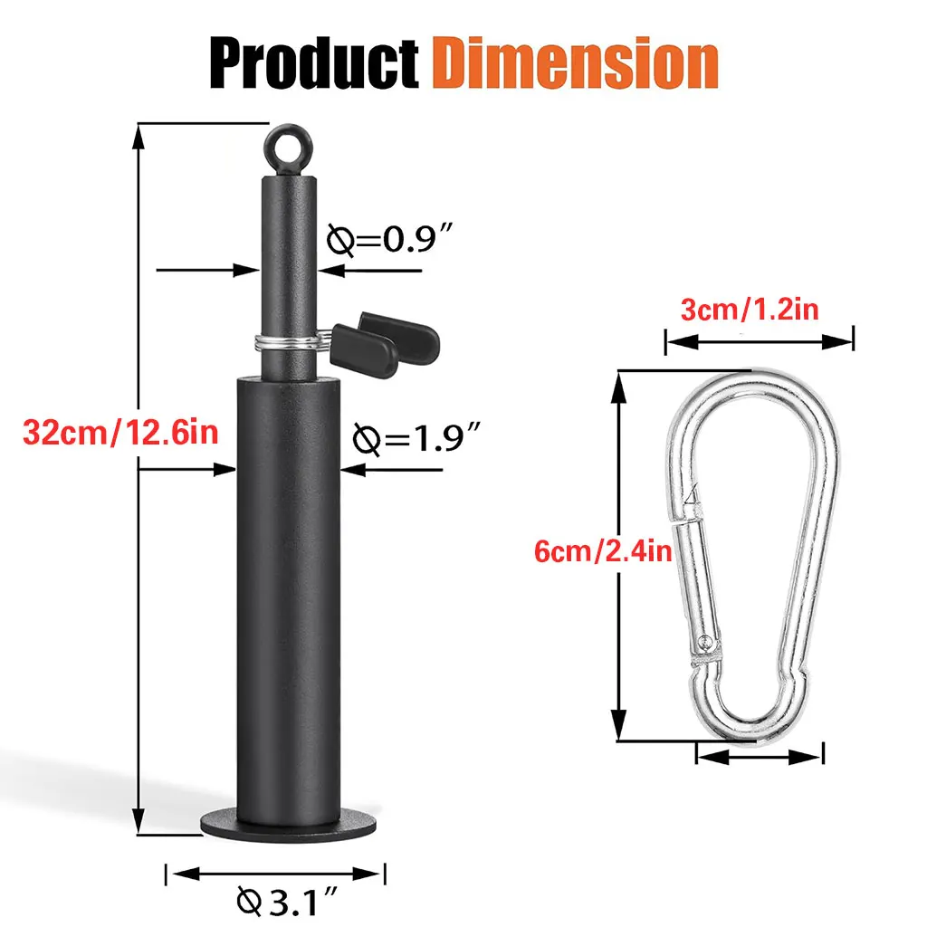 Dual-Use Weight Plate Holder Pin 1