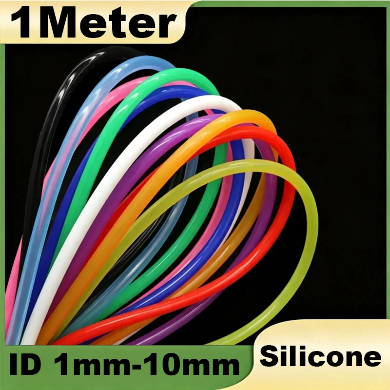 1Meter Silicone Tube Flexible Rubber Hose Food Grade Soft Drink Pipe Water Connector ID 1mm 2mm 3mm 4mm 5mm 6mm 7mm 8mm 9mm 10mm