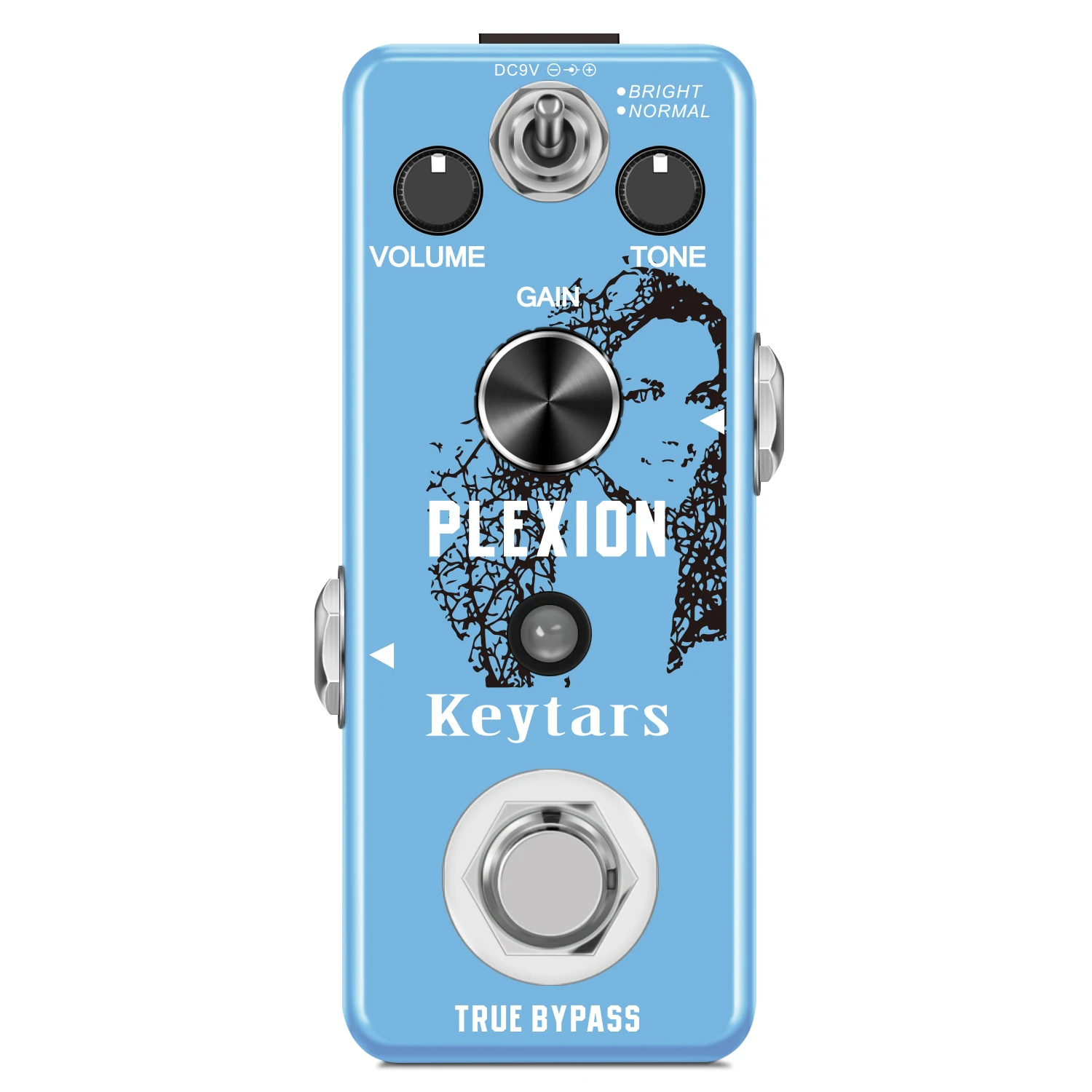 

Keytars LEF-324 Plexion Distortion Pedal for Guitar & Bass with Bright and Normal Mode True Bypass