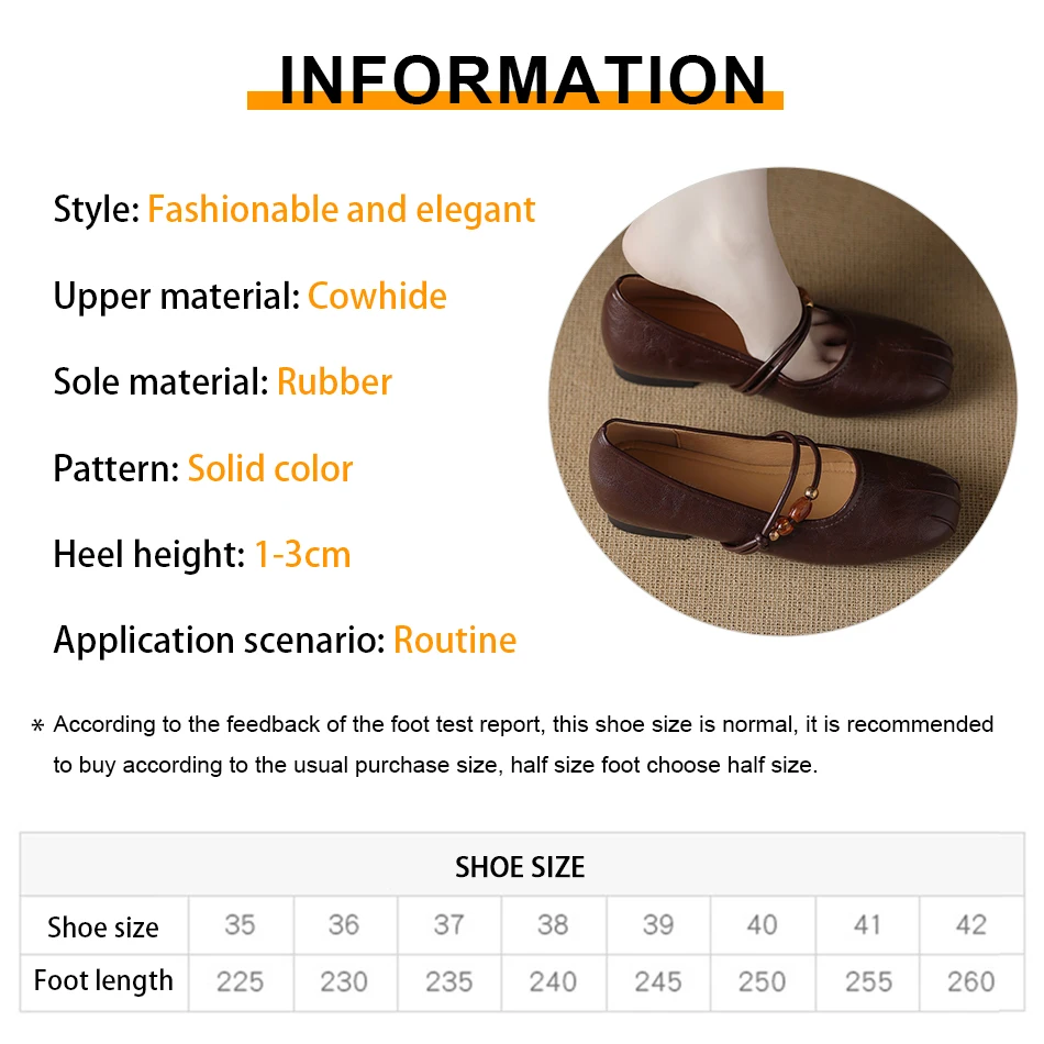 New retro round-toe single shoes with low heels, soft leather Mary Jane shoes, comfortable and versatile women's shoes