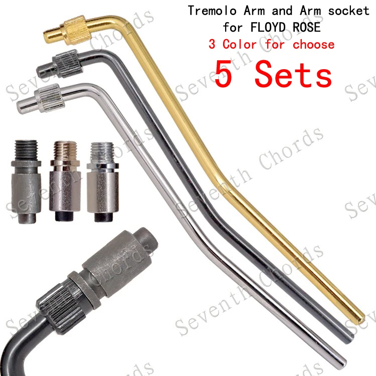 

5 Set Electric Guitar Tremolo Arm Whammy Bar and Arm socket Jack For Tremolo Bridge - 3 Colors for Choose