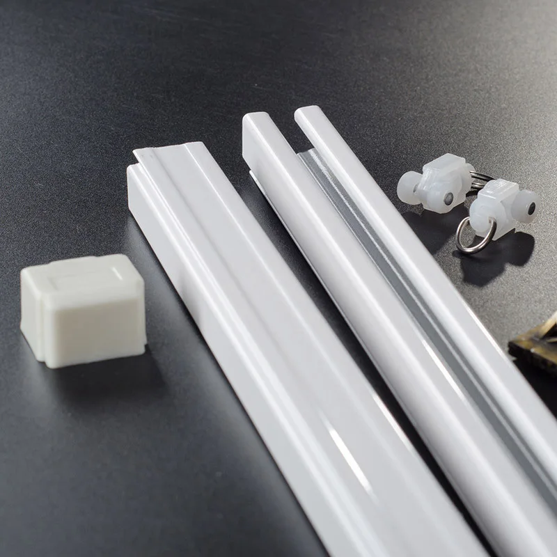 Curtain Rail Hard Wave Best quality Curtain with valance pelmet hook rod holder Draper gordijn rails Super! The curtains Track image 3