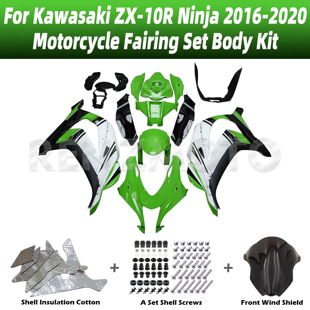 

For Kawasaki ZX-10R Ninja 2016-2020 Motorcycle Fairings ABS Plastic Bodywork Kits Mold Painted Accessories Injection 10R16-106a
