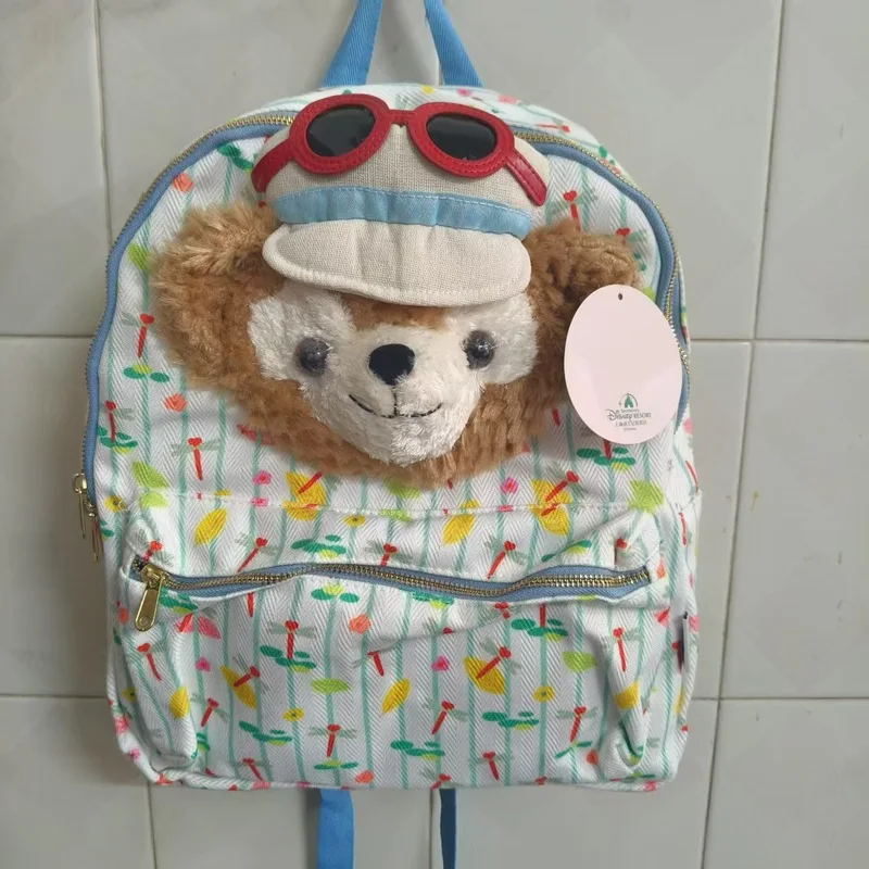 Disney Large Capacity Backpack For Girls Sweet Cartoon Duffy Bear Plush Toy Bag Ideal For Outdoor Travel And Birthday Gift