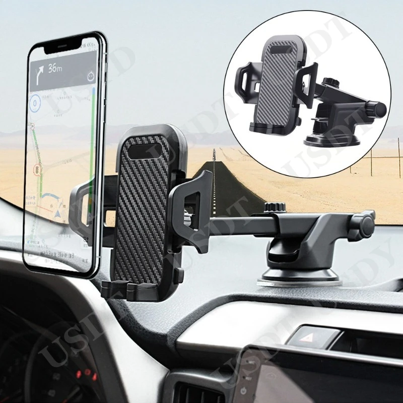 

Universal Car Phone Holder Dashboard Navigation Stand Mount For iPhone Samsung Car Accessories