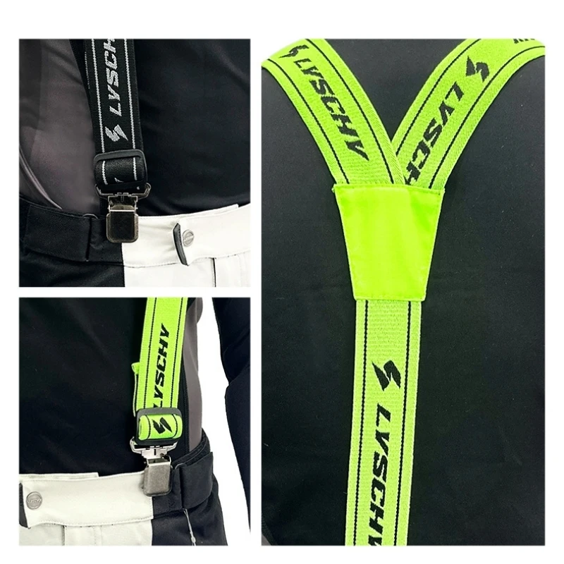 

Y Shape Pants Suspenders Pants Braces Belt Men's Back Suspenders Adjustable Pants Brace Motorcycle Racing Riding Suspender Strap