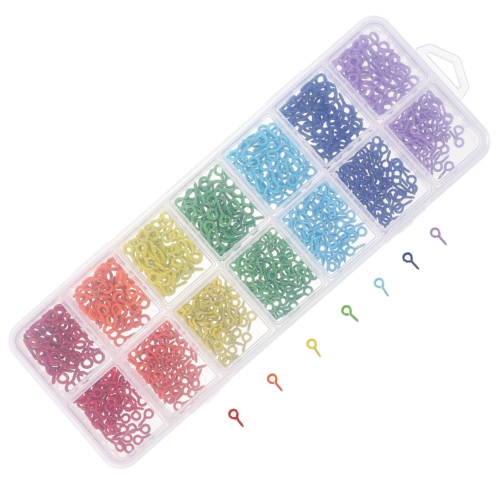 المسمار العين دبوس معدني صغير ملون DIY بها بنفسك الحرف اليدوية صنع المجوهرات قلادة سوار أقراط مشاريع عيون المسمار الصغيرة ،