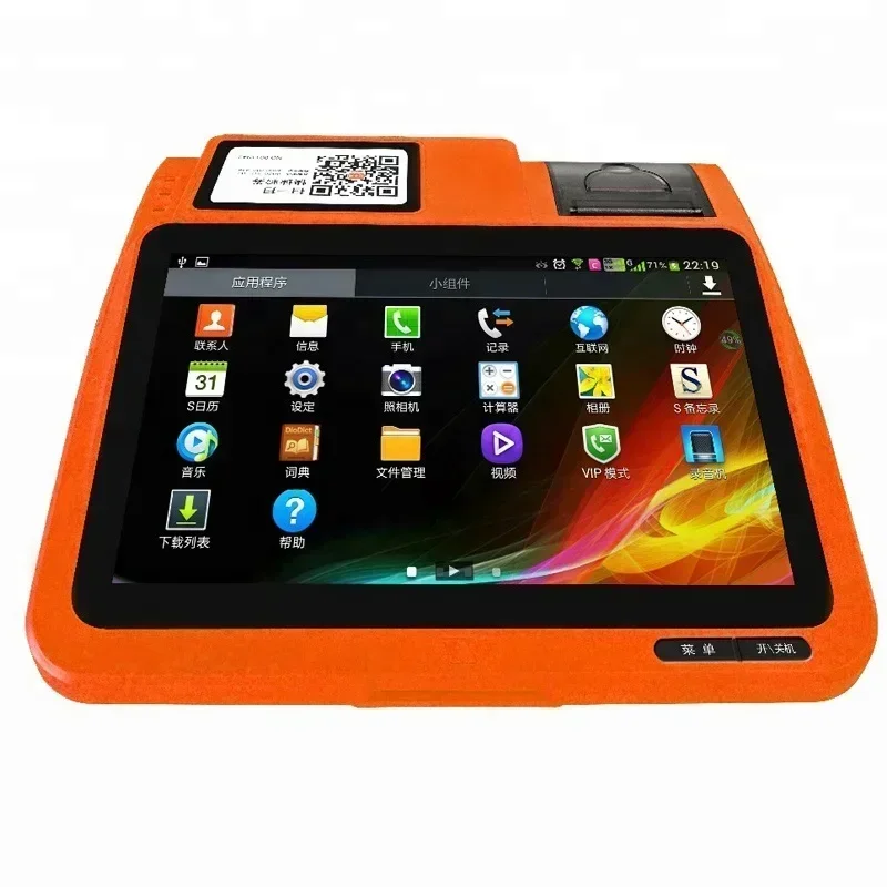 10.1 inch Touch Screen Smart Tablet POS terminal with Printer Barcode Scanner Point Of Sale system cashier desk POS machine 039E