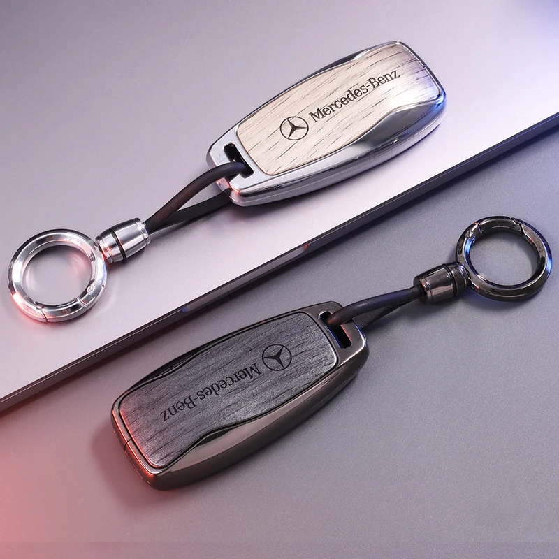 Car Key Case Cover Shell Fob For Mercedes Benz A B C E Class GLS GLA GLK GLC CLS CLA AMG W204 W205 W212 W463 W176 Keychain