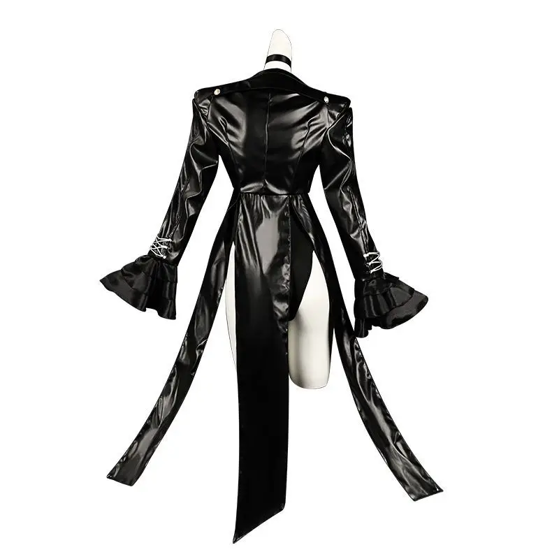 Game Royal Kasumi Yoshizawa Cosplay Costume P5R VIOLET Sumire Yoshizawa Jumpsuits PU Coat Woman Sexy Halloween Party Suits view 3