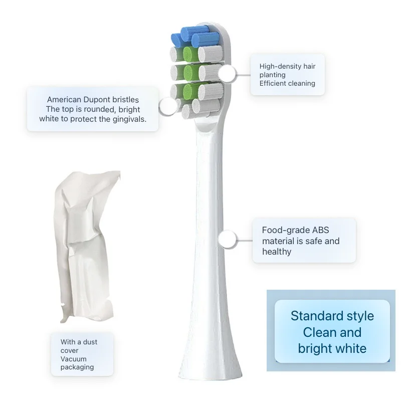 استبدال رؤوس فرشاة أسنان كهربائية ، متوافقة مع ROAMAN T3 و T5 و T10 و T10S و T20 و E7 و V5 و 4