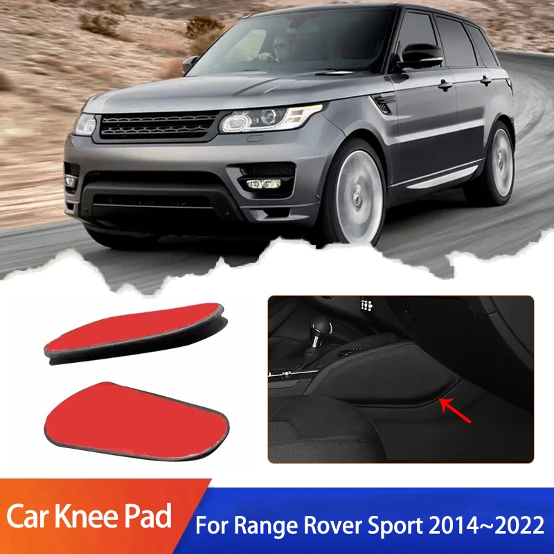 

For Range Rover Sport L494 MK2 2th 2014~2022 Car PU Lether Center Control Leg Knee Rest Cushions Elbow Pad Thigh Support Cushion