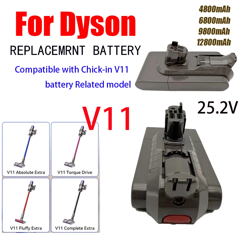 

For Dyson V11/SV15,Li-ion Replacement Batteries Compatible with V15 and V11 Absolute,V11 Animal,V11 Fluffy Vacuum Cleaners