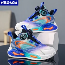 Sport Basketball Shoes for 5-16Years Kids Boys Outdoor Casual Children Training Shoes Non Slip Breathable Running Sneaker